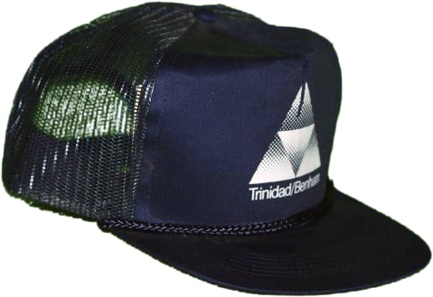 White Triforce Snapback Trucker Navy